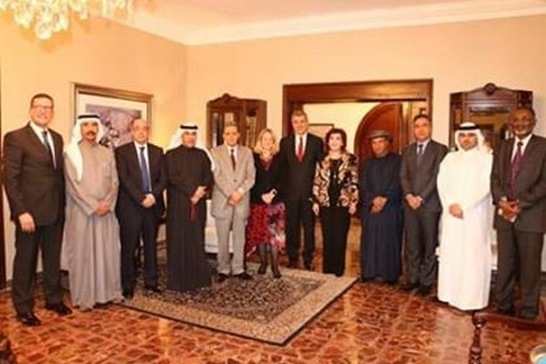 السفيرة السهيل تقيم مادبة غداء لسفراء وممثلي بعثات البلدان العربية المعتمدين لدى الاردن
