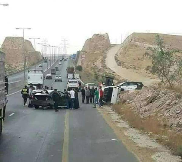 السير تنفي تسبب دورية نجدة بحادث على طريق الـ 100