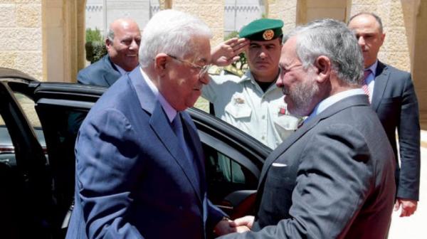 عباس يعرب عن اعجابه بانجازات الأردن في عهد الملك عبد الله
