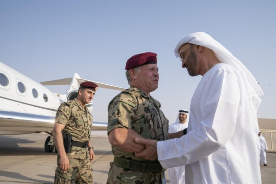 الملك وولي عهد أبو ظبي يؤكدان رفضهما لأي إجراء إسرائيلي أحادي لضم أراض في الضفة الغربية