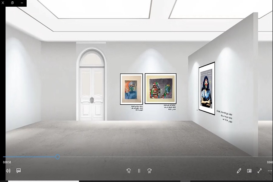 الفن في مواجهة كورونا معرض افتراضي في اليرموك