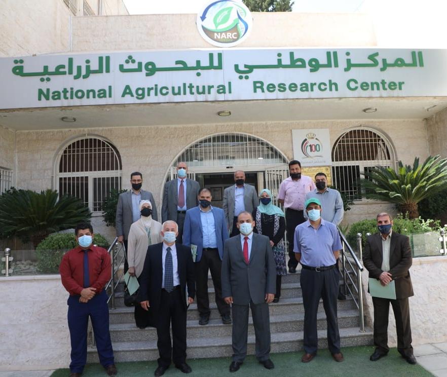وفد من الجامعة الهاشمية يزور المركز الوطني للبحوث الزراعية