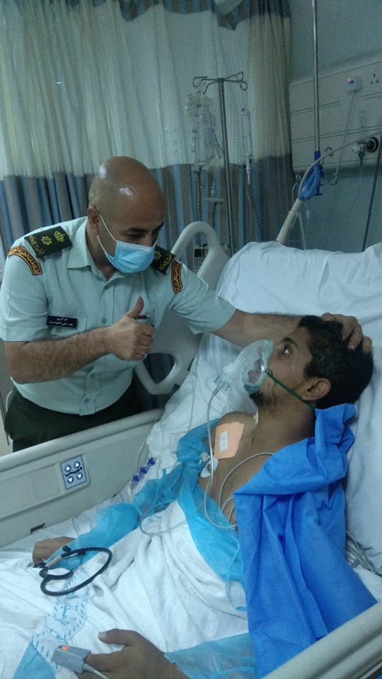 الزبيدي يشكر الدكتور امجد حوامده وزملائه في مستشفى الملك طلال العسكري العسكري