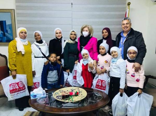 وزيرة الثقافة تستقبل أطفالا من جمعية معبر وادي الأردن