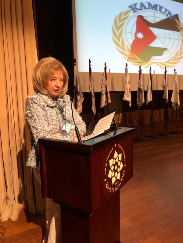 وزيرة الثقافة تشارك في المؤتمر النموذجي للأمم المتحدة Kamun22