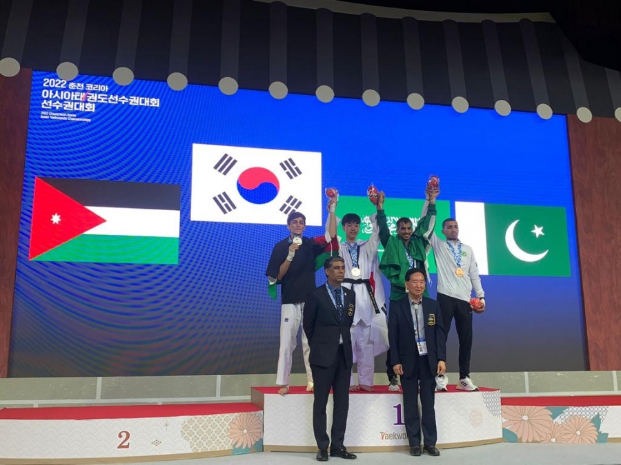 ميداليتان فضيتان للأردن في انطلاقة بطولة آسيا للتايكواندو
