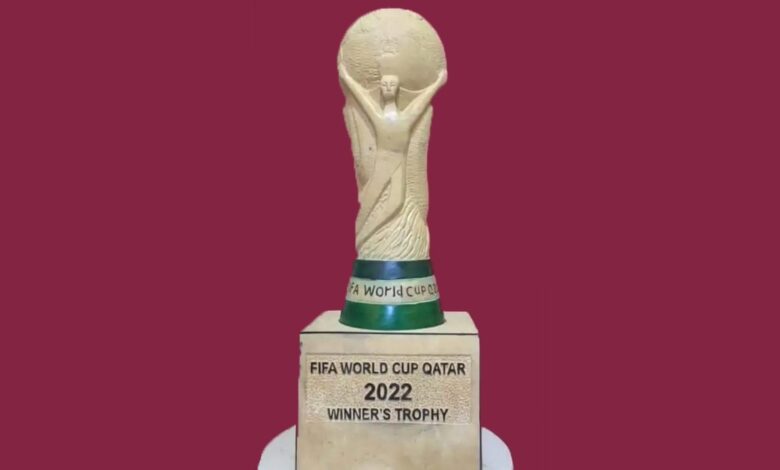 منحوتة أردنية لكأس العالم هدية لأمير قطر