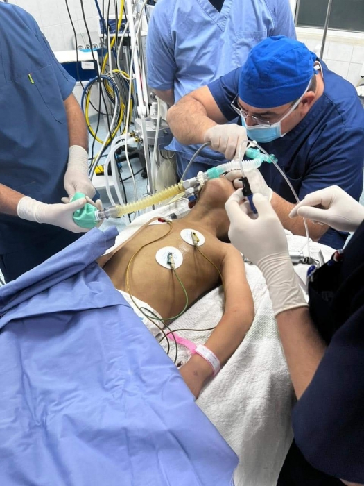 إنقاذ حياة طفل انقطع تنفسه بعد ابتلاعه لجسم غريب في مستشفى الأمير راشد بن الحسن العسكري