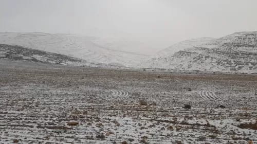 بالصور.. الزائر الابيض يزين الجنوب وتوقعات تساقط الثلوج في عمان