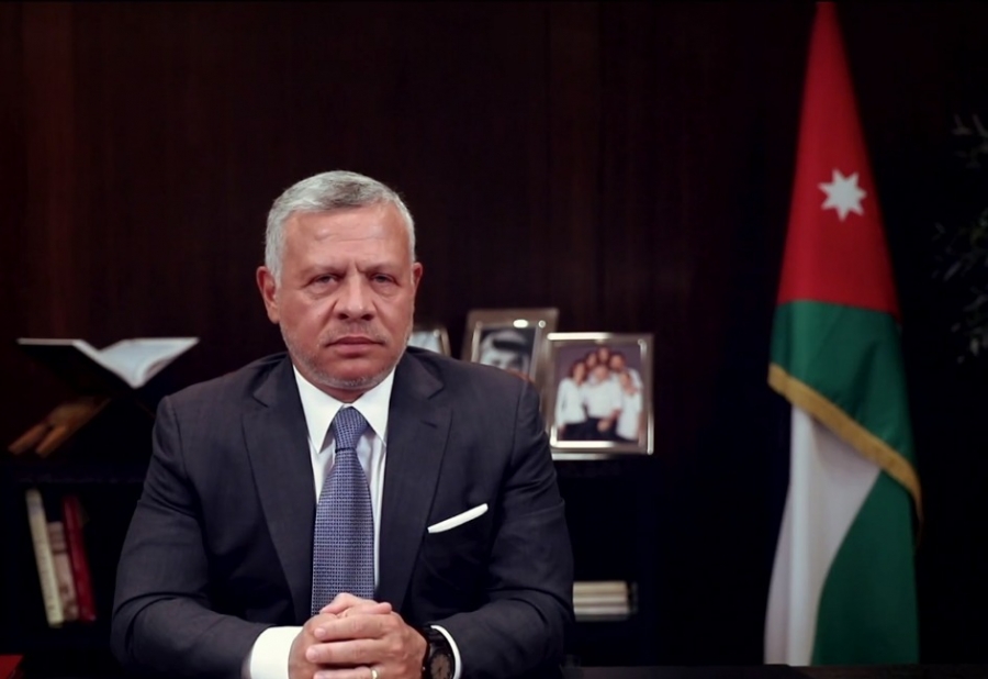 الملك يؤكد على موقف الأردن الثابت من القضية الفلسطينية