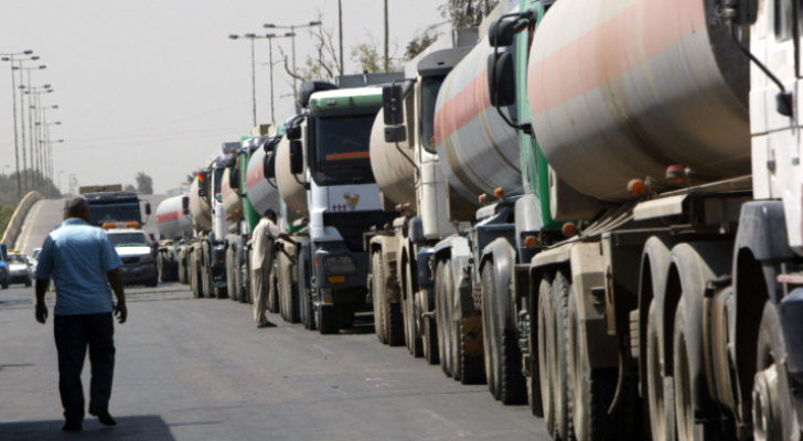 دخول كامل صهاريج النفط العراقي عن شهر 10 إلى الأردن