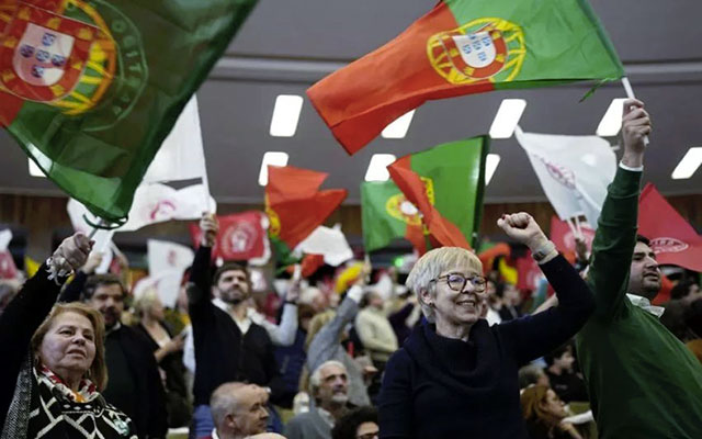 فوز المعارضة اليمينية في الانتخابات التشريعية بالبرتغال