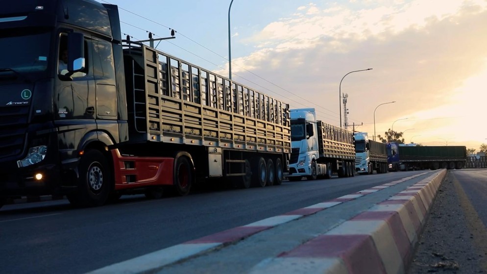 الأردن يسير 92 شاحنة إلى غزة