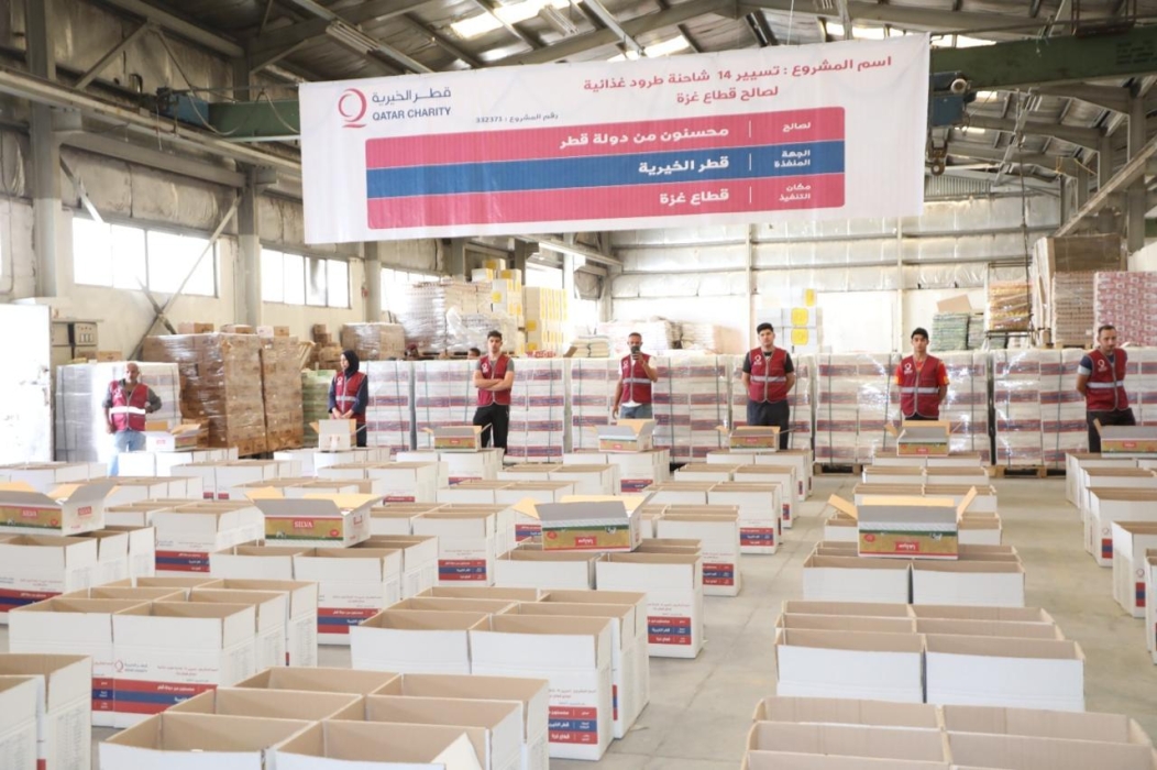 قطر تطلق حملة تسيير طرود غذائية لغزة من الأردن