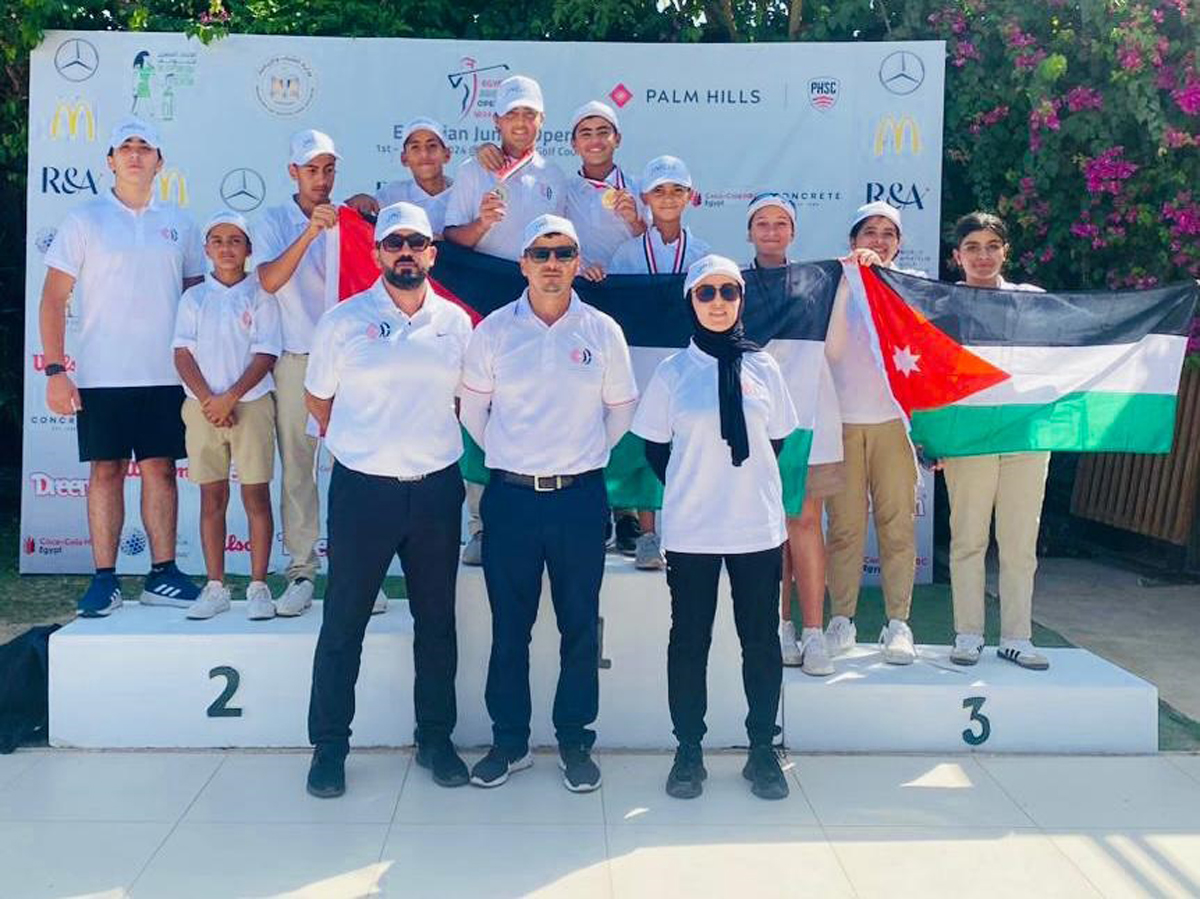 3 ذهبيات وفضية للجولف الأردنية في بطولة مصر الدولية