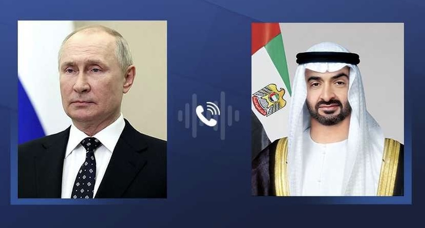 اتصال بين بن زايد وبوتين لتعزيز العلاقات وتهنئة روسيا بـ يوم النصر