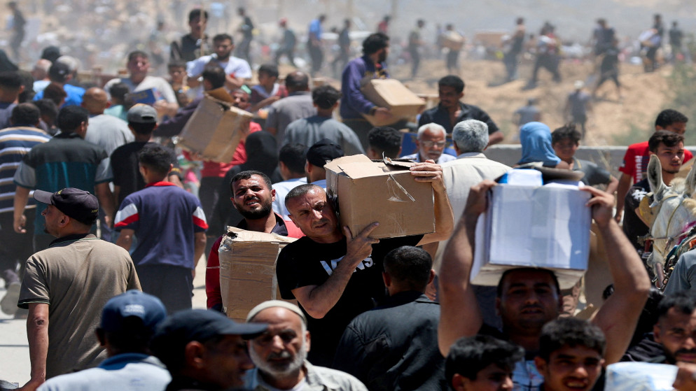 إصابة 20 فلسطينيا على الأقل برصاص الاحتلال قرب نقطة توزيع طعام في غزة