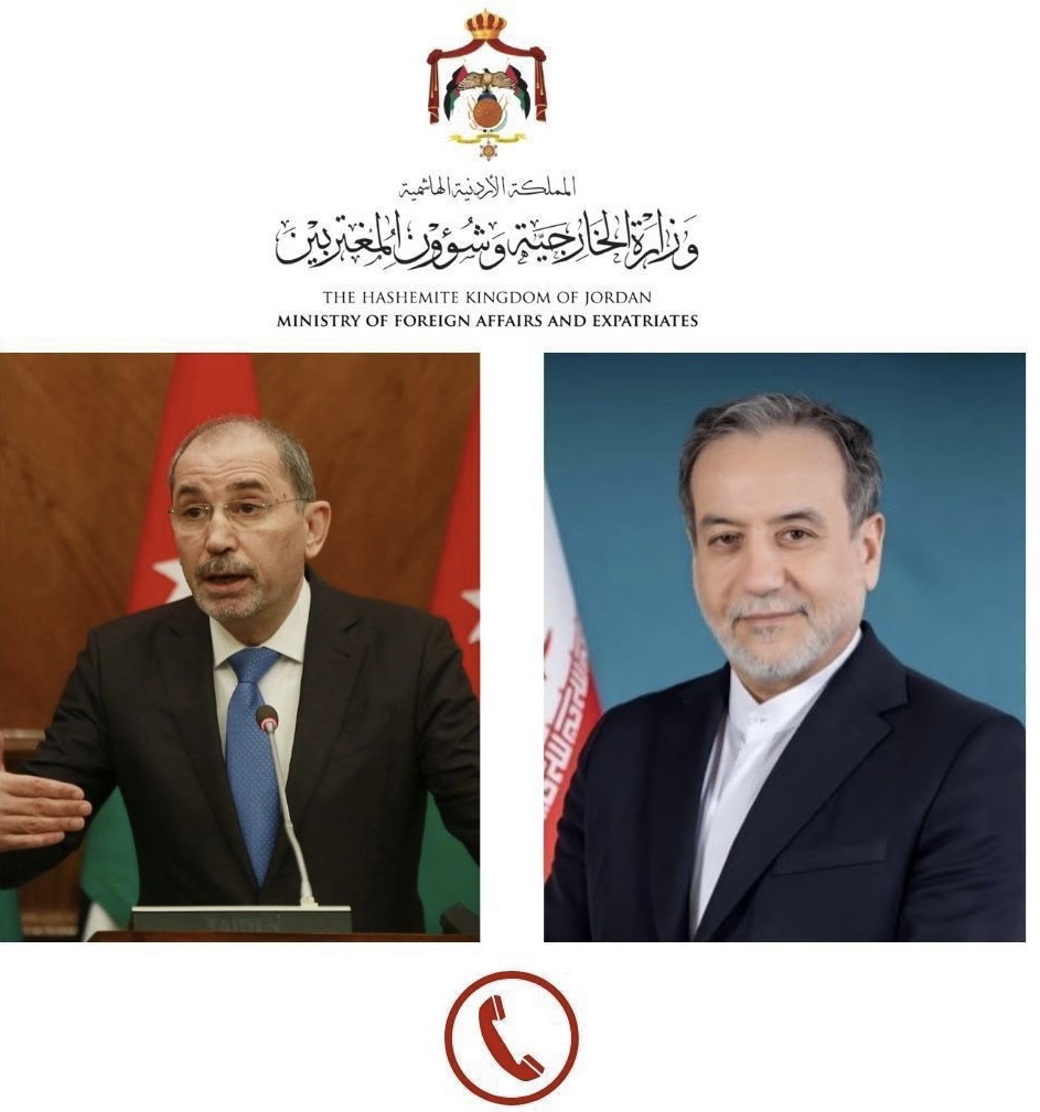 وزير الخارجية يجري اتصالا هاتفيا مع نظيره الإيراني يؤكد خلاله إدانة الأردن للعدوان الإسرائيلي على إيران