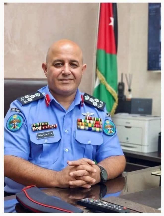 تهنئة من مجموعة القبة الإعلامية لعطوفة العميد رأفت المعايطة بمناسبة تعيينه مديراً لشرطة محافظة جرش