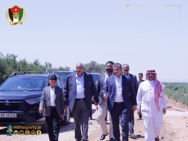 الميثاق الوطني في زيارة ميدانية لعدد من المزارع في المفرق
