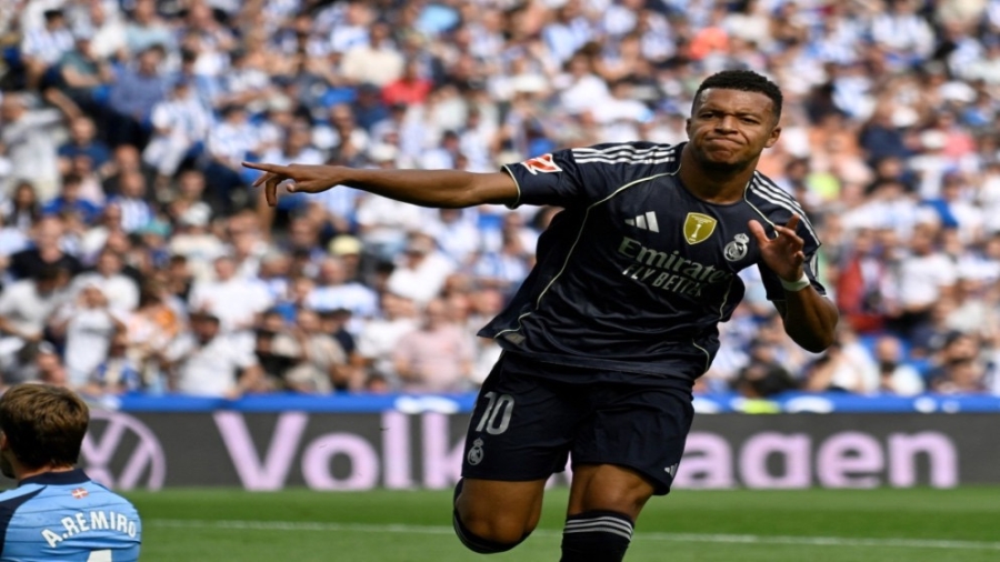 مبابي يقود ريال مدريد لفوز صعب على سوسييداد برباعية متتالية