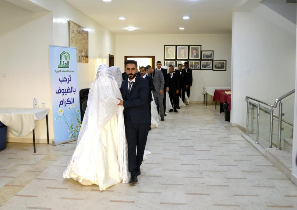 عمّان تحتفل بزفاف جماعي لـ20 زوجًا بدعم من جمعية العفاف