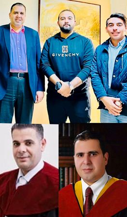 أبو سويلم والفناطسة يهنئون الدكتور عامر حسنين والدكتور عبد الله الغنميين