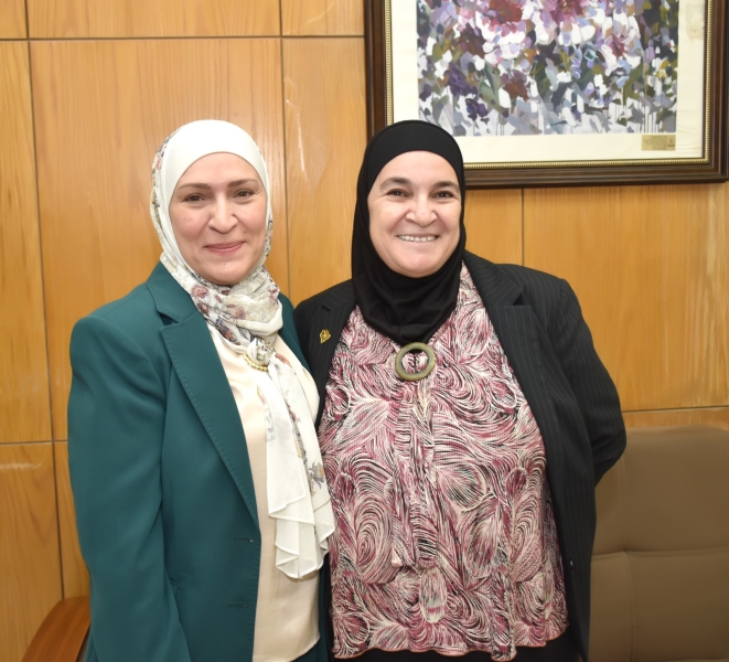الجراح تهنئ الدكتورة ربا البطاينة بمنصبها الجديد كنائب لرئيس جامعة اليرموك