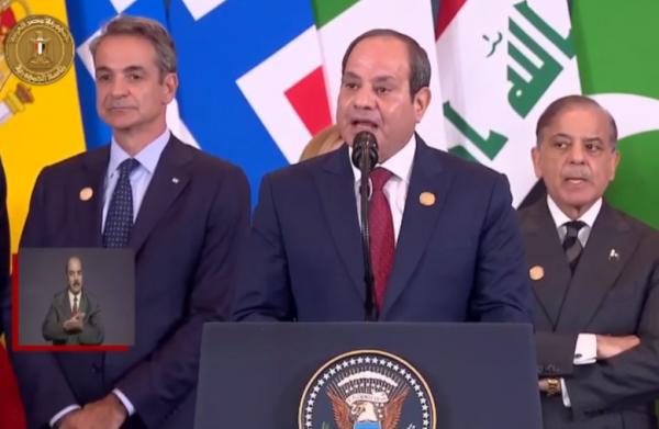 السيسي: اتفاق غزة يطوي صفحة أليمة .. ومؤتمر لإعمار القطاع قريباً
