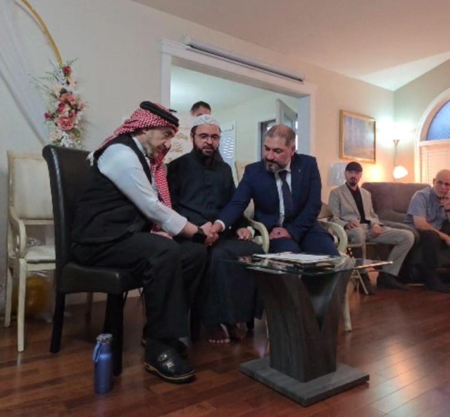 مبارك خطوبة الشاب عمر القرالة على كريمة الدكتور أحمد الشريم