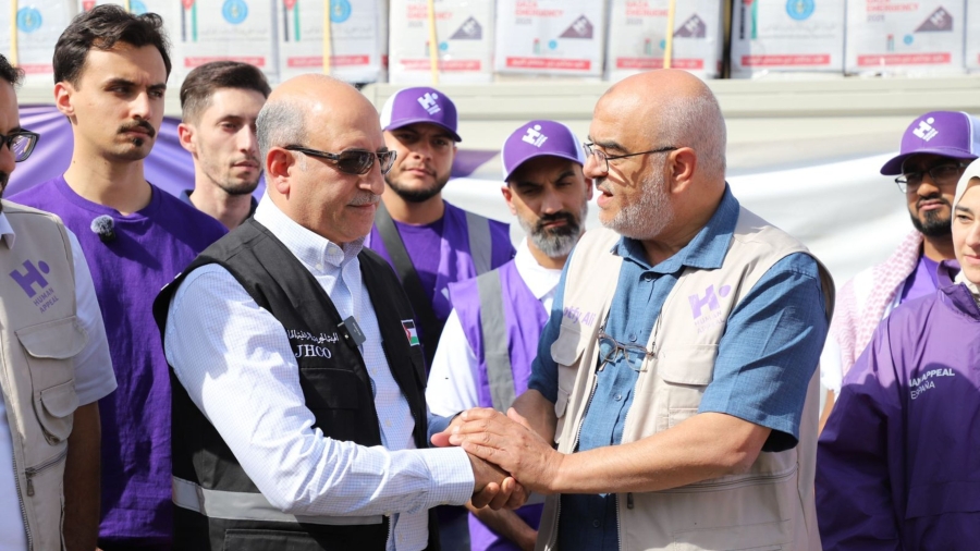 امين عام الهيئة الخيرية الأردنية الهاشمية يستقبل وفدًا من منظمة هيومن أبيل