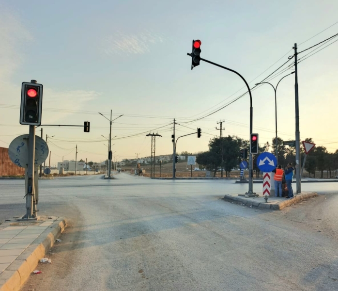تعديلات على إشارة مدخل عين الباشا بما يتناسب مع الحركة المرورية