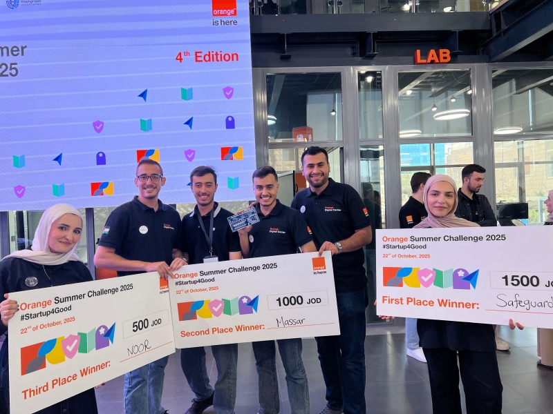 جامعة البلقاء تتصدر Orange Summer Challenge 2025 وتحصد المراكز الثلاثة الأولى