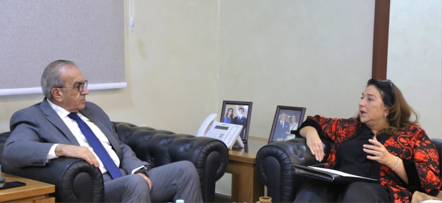 وزير الأشغال يلتقي المديرة الاقليمية لبرنامج الأمم المتحدة للمستوطنات البشرية