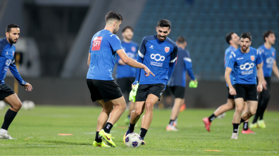 المنتخب الوطني يختتم تدريباته في عمّان لخوض كأس العرب