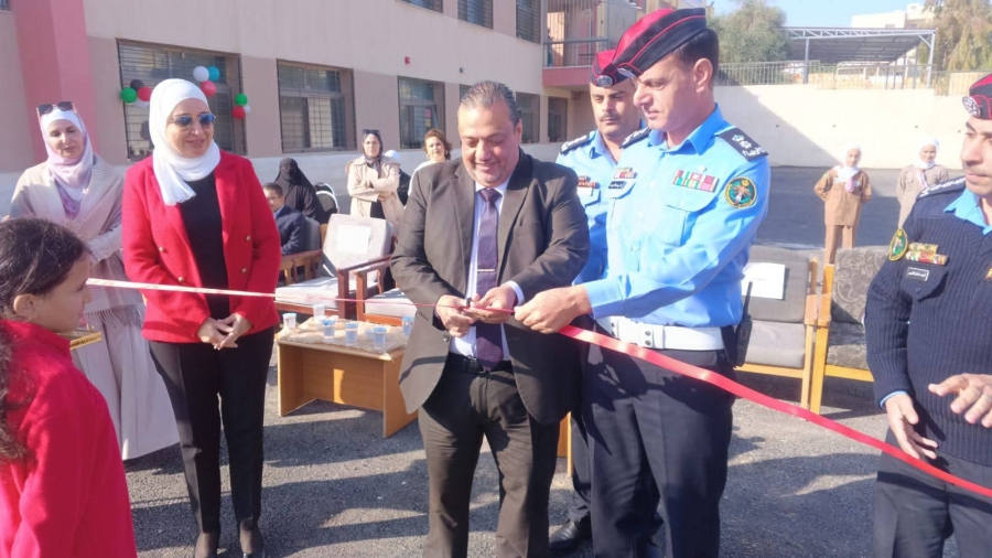 ابو الخيل يفتتح حديقة الحسين المرورية في مدرسة خديجة بنت خويلد