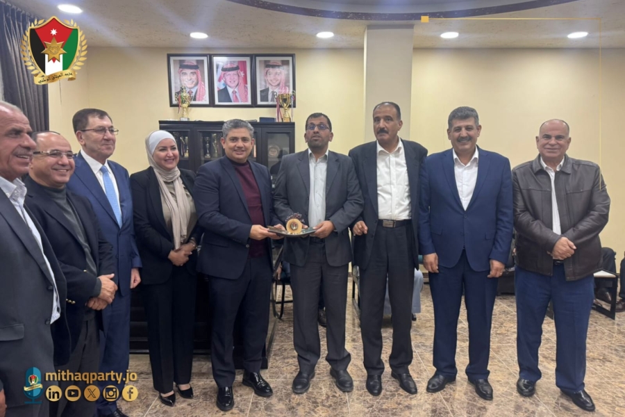 لجنة فلسطين في حزب الميثاق الوطني تشارك في حفل تكريمي وتعرض الاستراتيجية الوطنية للحزب في مخيم الطالبيه في لواء الجيزة