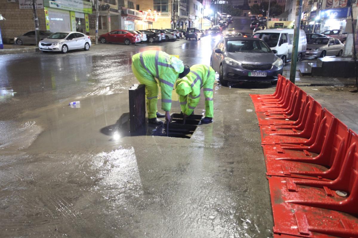 أمانة عمان: التعامل مع 29 ملاحظة خلال المنخفض الجوي الأخير