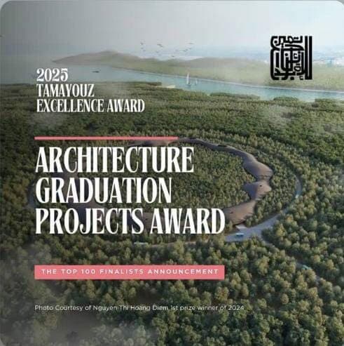 مجموعة القبة الإعلامية تهنئ المهندسة هبة اللواما على تميز مشروعها المعماري