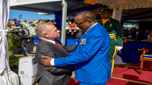 جلالة الملك عبدالله الثاني يحضر حفل تنصيب رئيس جمهورية باربادوس