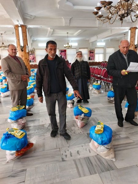 حملة خيرية في عين جنا بدعم من أوقاف عجلون