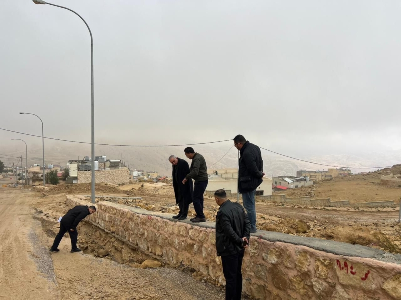 البريزات يتفقد أضرار المنخفض في البترا ويوجه بتسريع معالجة البنية التحتية