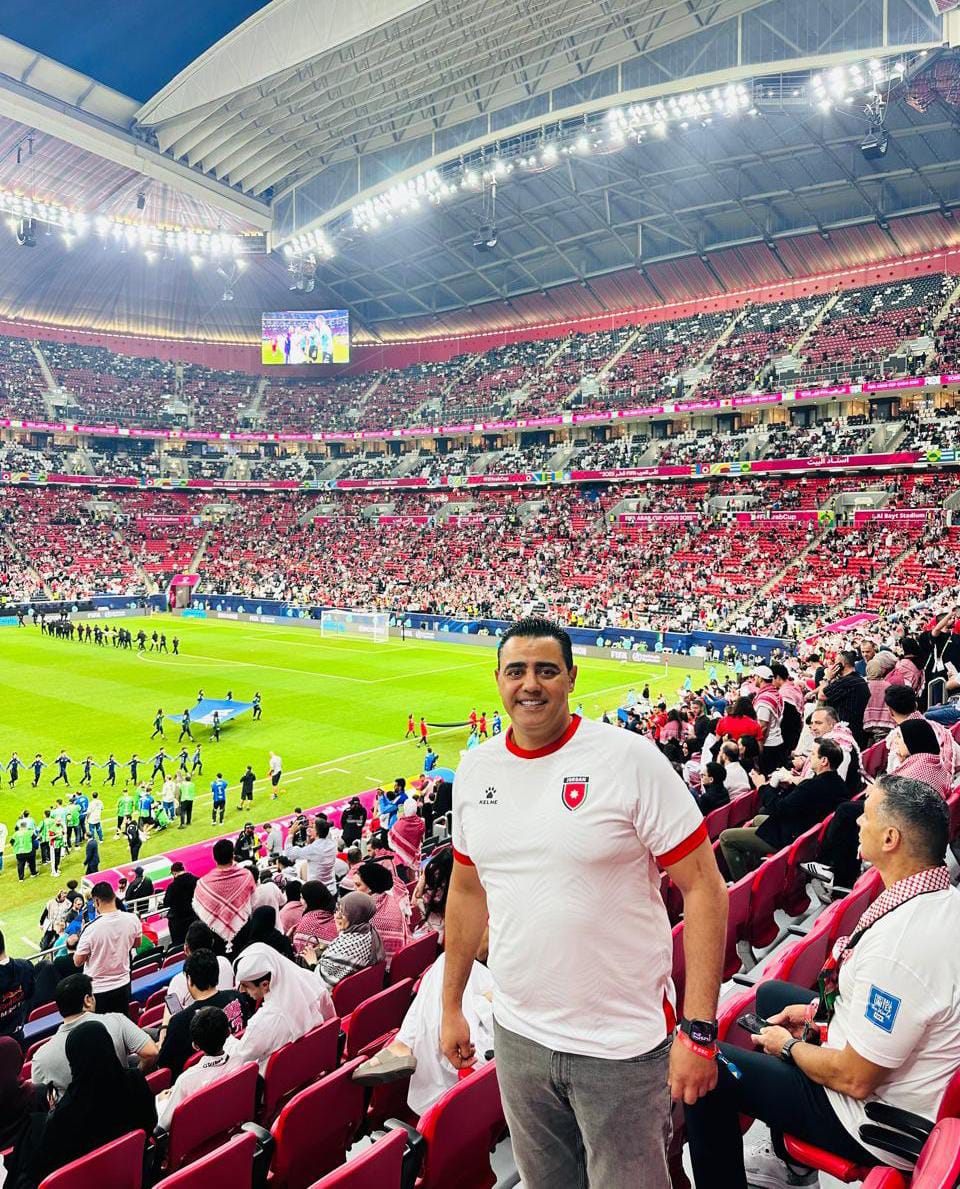 المحارمة يشارك الجماهير الأردنية لدعم النشامى في قطر