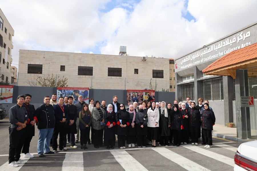 اللجنة التوجيهية للبرنامج الأوروبي الإقليمي لدعم الأردن ولبنان تزور معهد تدريب مهني أبو نصير