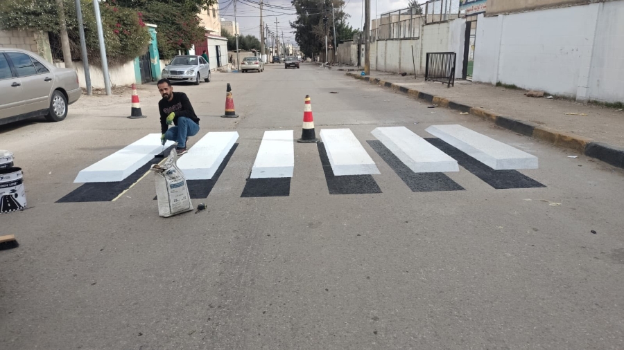 بلدية بني عبيد تطلق ممر مشاة ثلاثي الأبعاد لتعزيز السلامة المرورية