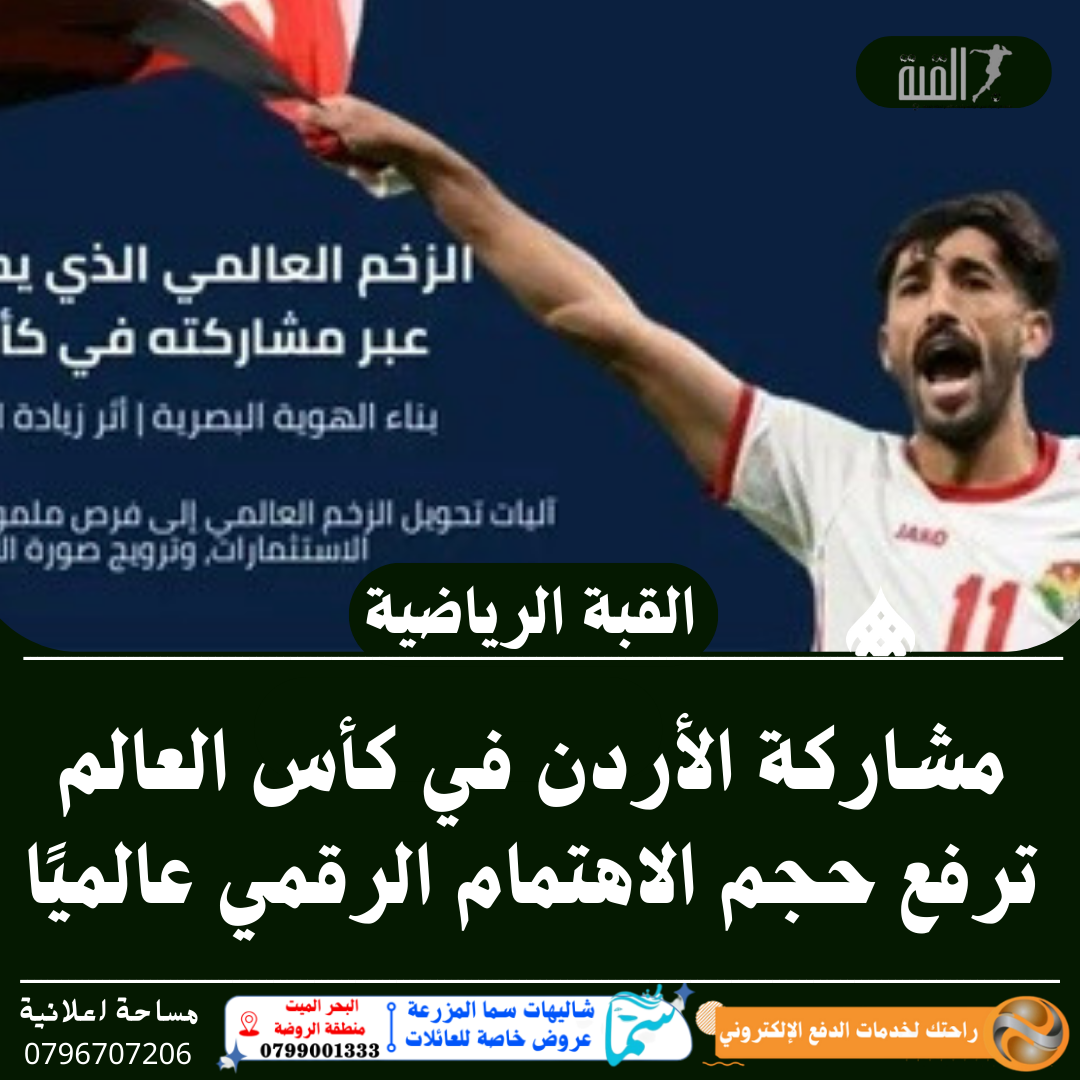 مشاركة الأردن في كأس العالم ترفع حجم الاهتمام الرقمي عالميًا