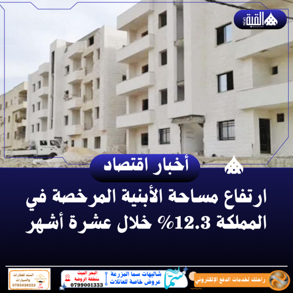 ارتفاع مساحة الأبنية المرخصة في المملكة 12.3 خلال عشرة أشهر