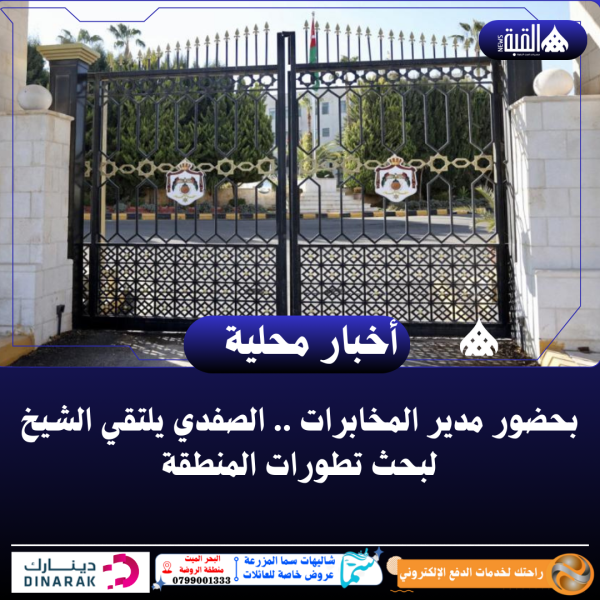 بحضور مدير المخابرات .. الصفدي يلتقي الشيخ لبحث تطورات المنطقة