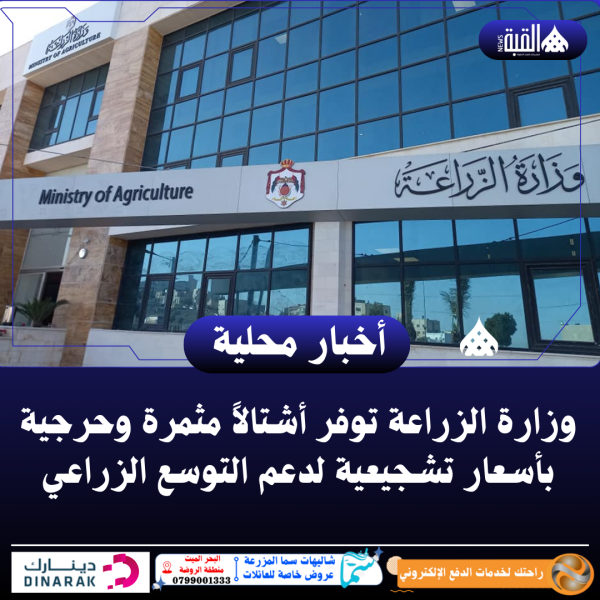 وزارة الزراعة توفر أشتالاً مثمرة وحرجية بأسعار تشجيعية لدعم التوسع الزراعي