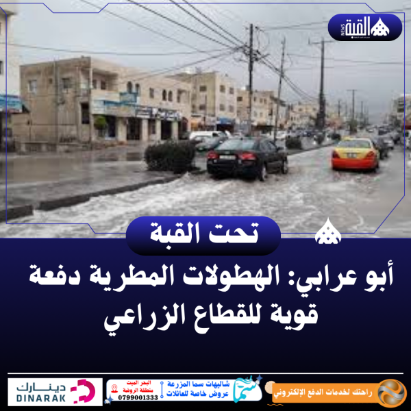 أبو عرابي: الهطولات المطرية دفعة قوية للقطاع الزراعي